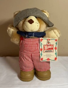 Vintage 1986 Furskin 7" Bear - Wendy's Happy Holidays Bear - Picture 1 of 2