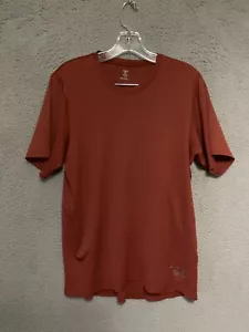 Mountain Hardwear Men's Shirt Size Medium Red Short Sleeve Adult Polyester - Picture 1 of 5