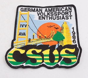 Tela de parche CSUS Volkssport German American Enthusiast (G4R-P10) 4,75x4,5 - Imagen 1 de 5