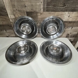 63 64 Cadillac Hub Caps 15" Set of 4 Caddy Wheel Covers Hubcaps 1963 1964 - Picture 1 of 24