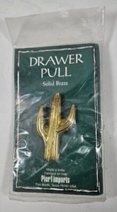 Pier 1 Imports Schrankzug aus massivem Messing KAKTUS Schublade - Bild 1 von 2