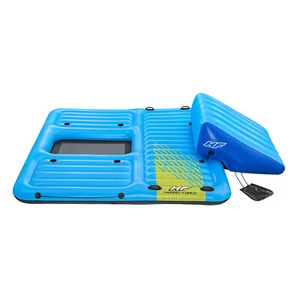 Badeinsel Schwimminsel 5 Personen Summer Slide mit Wasserrutsche 376 x 311 cm - Bild 1 von 12