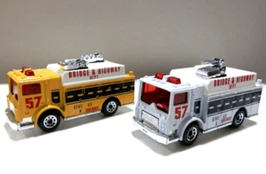 Matchbox 1:84 Mack Auxiliary Big Power Truck Set Of 2 - Picture 1 of 4