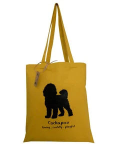 REUSABLE BAG: COCKAPOO Gold cotton tote.Various breeds.Ideal gift. - Picture 1 of 16