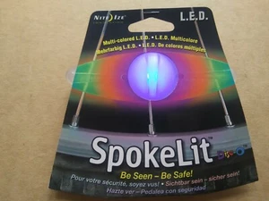 Nite Ize SpokeLit Multi-Colored LED Spoke Light Bike Indicator for Cycling NEW - Picture 1 of 7