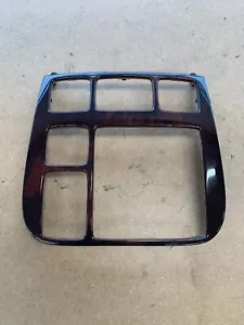 2000-2002 MERCEDES S430 S500 DASH CLIMATE CONTROL RADIO BEZEL TRIM WOODGRAIN - Picture 1 of 8