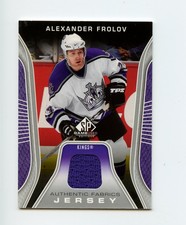 06-07 SP GAME-USED AUTHENTIC FABRICS GAME JERSEY ALEXANDER FROLOV KINGS *68280