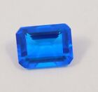 14 Cts. Faceted Blue Hydro London Topaz Quartz Cut Loose Gemstone HNG16095