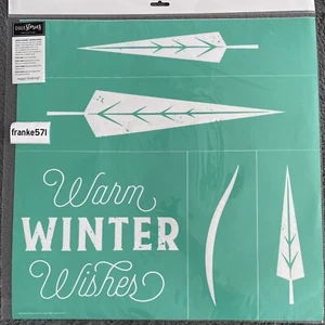 Chalk Couture Winters Wishes Collection - Trees Transfer, Size D 18x18 Christmas - Bild 1 von 2