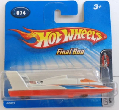 Tarjeta corta Hot Wheels Final Run Hydrojet/plane #074 2005 Foto 1 de 4