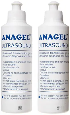 Anagel 250ml Ultrasound Transmission Gel - Pack Of 2 • 5.78£