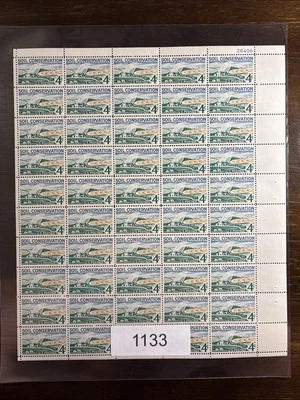 1133 US Mint Sheet, 4 Cent Soil Conservation, Mint NH - Image 1 of 3