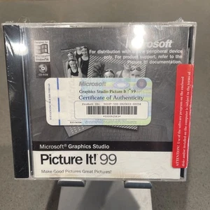MICROSOFT PICTURE IT! 99 WINDOWS 98 PC SOFTWARE MIT ECHTHEITSZERTIFIKAT - Bild 1 von 2