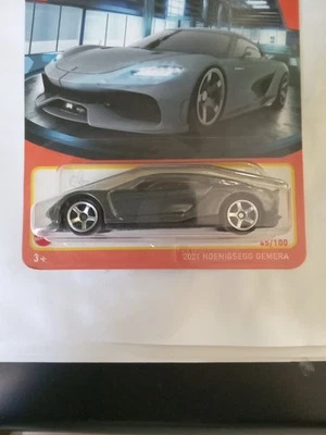 Matchbox 2021 Koenigsegg Gemera Diecast Cars Toys Carded / 64th Scale Grey MBX  - image 1 of 4
