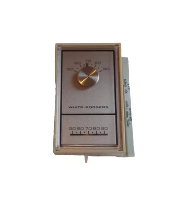 WHITE RODGERS 1E56W-444 1 HEAT / 1 COOL 30 VOLT THERMOSAT NEW OLD STOCK - Image 1 of 2