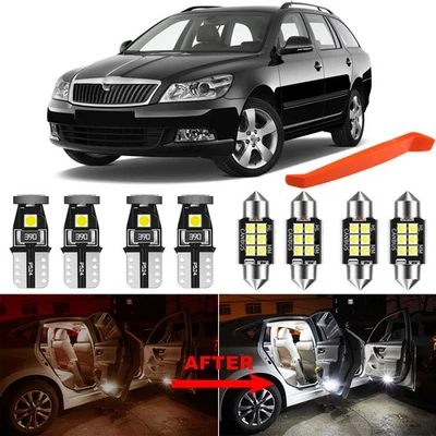 LED Lights for 2004-2012 Skoda Octavia Interior Light Kit White Dome Light Bulbs - Image 1 of 4