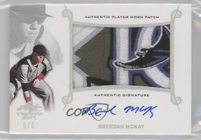 2017 Leaf Trinity Silver Holofoil Spectrum /5 Brendan McKay #PA-BM1 Patch Auto - Image 1 of 2