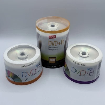 Memorex DVD + R 16x 4.7GB 2x 50 Pack  1x 100 Pack Blank Discs Media Disks New - Image 1 of 4