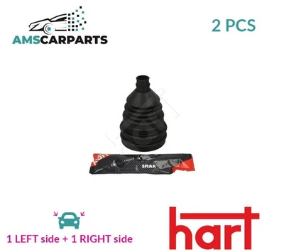 CV JOINT BOOT KIT PAIR FRONT RIGHT LEFT WHEEL SIDE 431 276 HART 2PCS NEW - Image 1 of 4