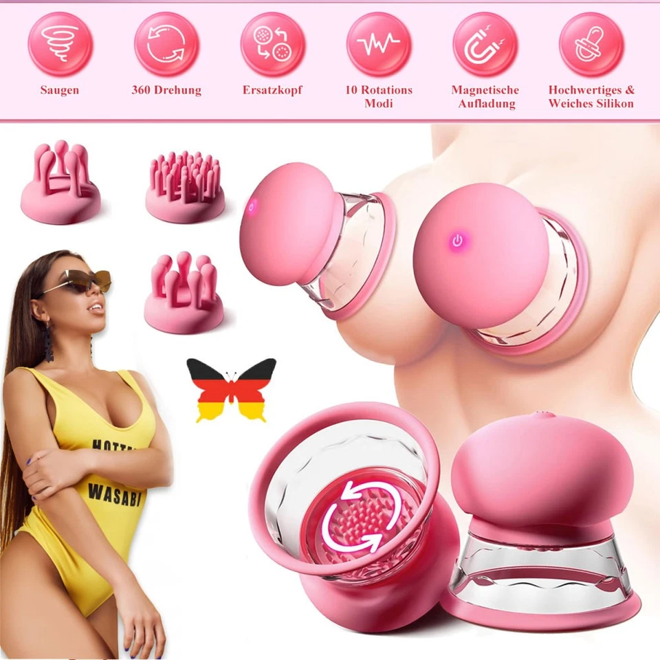 Nippel-Sauger-Klitoris-Stimulator-Brust-Clips-Silikon-Brust-Massage-SexSpielzeug - Bild 1 von 4
