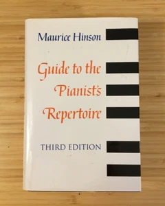 Guide to the Pianist's Repertoire, Third Edition, Maurice Hinson Music Hardcover - Bild 1 von 12