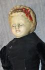 Vintage+Shoulder+Head+Bisque+Doll+Curly+Blonde+Molded+Hair+As+Found+16%22