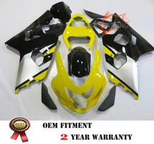 Juego de capucha amarilla carrocería kit de carenado ABS para Suzuki GSXR600 GSXR750 2004 2005 K4 - Imagen 1 de 7