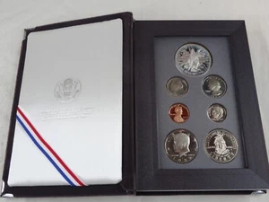 1989-S US Mint Prestige Proof Set Olympiad Silver Dollar 7 Coins No Box/COA - Picture 1 of 3