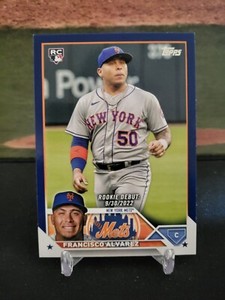 Francisco Alvarez 2023 Topps Update Rookie Debut Blue Parallel