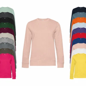 SWEATSHIRT MIT RUNDHALSAUSSCHNITT -QUEEN Crew Neck Sweat- NEU BCWW01Q - Bild 1 von 23