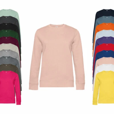 SWEATSHIRT MIT RUNDHALSAUSSCHNITT -QUEEN Crew Neck Sweat- NEU BCWW01Q - Bild 1 von 2