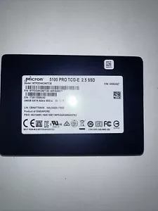 Micron 5100 Pro TCG-E 2.5 SSD 240Gb 6Gb/s SED-e - Picture 1 of 1