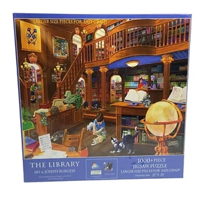 Rompecabezas SunsOut The Library 1000+ piezas arte por Joseph Burgess 27" x 35" - Imagen 1 de 4