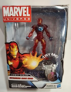 Marvel Universe Extremis IRON MAN 3.75" Figure Light-Up Base Toys R Us Exclusive - Picture 1 of 24
