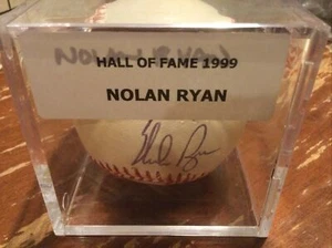 Nolan Ryan Signed Official American League Baseball 1999 HOF - Picture 1 of 3