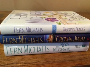 Fern Michaels Books Trading Places Crown Jewel Noisy Neighbor 3 Hard Cover - Picture 1 of 1