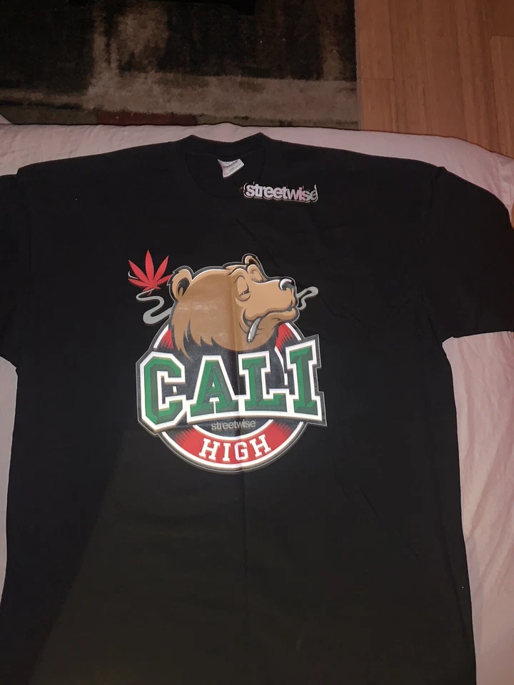 marijuana cali high black t shirt 3xl - Imagem 1 de 1