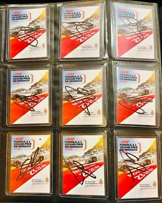 F1, OLIVER BEARMAN HAAS,FERRARI DRIVER SIGNED CUSTOM TRADING CARD - Image 1 of 2