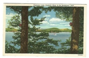 VTG Postcard - Pontoosuc Lake, Pittsfield, Massachusetts in Berkshires 1961 - Imagen 1 de 2