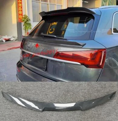 For Audi Q5 SQ5 sportback 2021-24 Real Carbon Fiber Rear Trunk Spoiler Wing Trim - Изображение 1 из 4