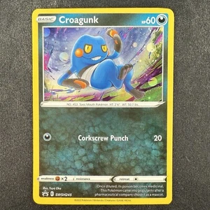 Pokemon TCG Croagunk Sword & Shield SWSH245 Black Star Promo Cosmos Holo Card 4 - Foto 1 di 2