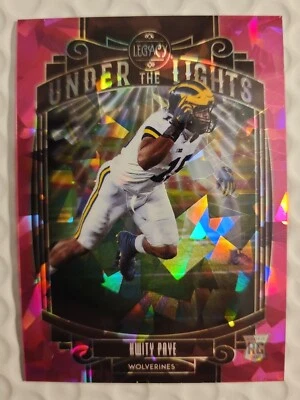  2021 Panini Legacy Kwity Paye  Under the Lights Pink Diamond  1/10 Colts 🔥🔥 - Image 1 of 2