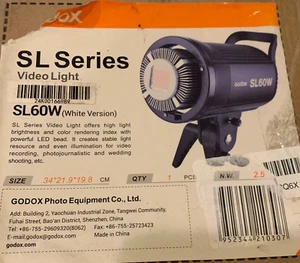 ⚡SE ENVÍA EL MISMO DÍA⚡ Godox SL 60W 5600K Estudio Fotografía LED Video Luz Iluminación - Imagen 1 de 5