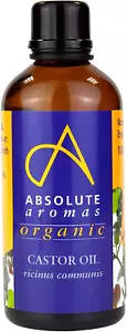 Absolute Aromas Organic Castor Oil 100Ml - Pure, Natural, Certified Organic, Cru - Picture 1 of 15