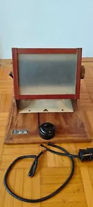 RARE LAMPE DE SÉCURITÉ ÉPOQUE WW2 TUCHT DÜSSELDORF CHAMBRE NOIRE AVEC SUPPORT - Photo 1/22