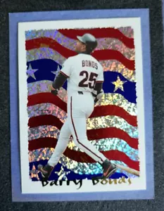 1995 Topps ~ Temporada en revisión ~ Barry Bonds ~ Tarjeta insertada Cyberstats #7 - Imagen 1 de 2