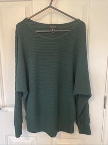 New Look Size Small Women’s Batwing Dark Green Long Sleeve Jumper Top - Picture 1 of 7