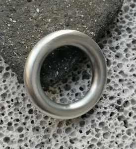 schlichter Designer Ring Silber 925 matt runde Schiene 5 mm Größe 57 - Picture 1 of 4