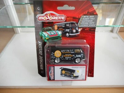 Majorette VW Volkswagen Transporter T1 Food truck en noir sous blister - Photo 1/2