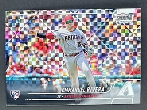 EMMANUEL RIVERA RC 2022 Stadium Club Chrome X-Fractor #43 Arizona Diamondbacks - Picture 1 of 2